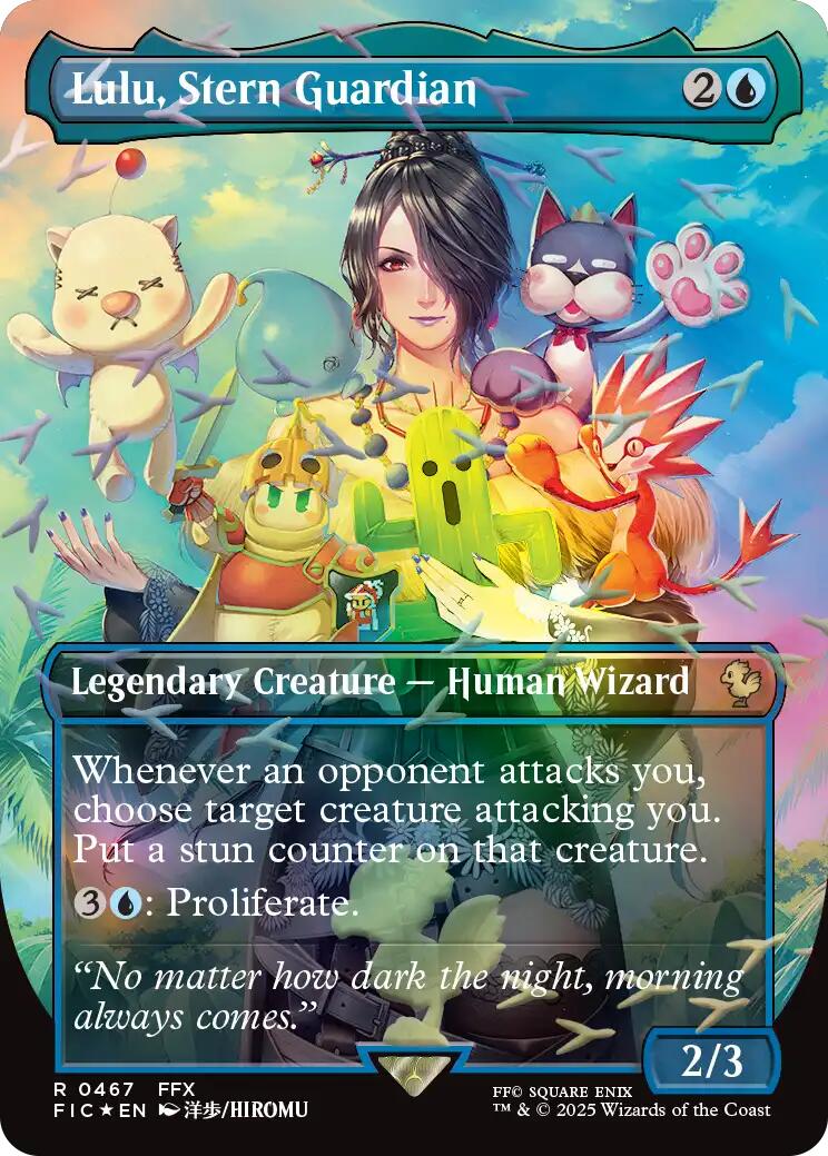Lulu, Stern Guardian (Borderless) (Chocobo Track Foil) [FINAL FANTASY Commander] | Exor Games Summserside