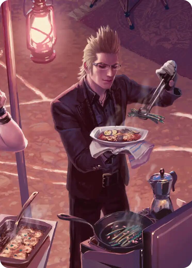 Campsite Cuisine Scene Art Card [FINAL FANTASY Art Series] | Exor Games Summserside
