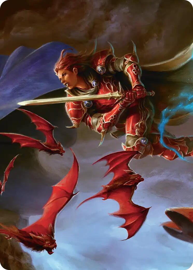 The Destined Warrior Scene Art Card [FINAL FANTASY Art Series] | Exor Games Summserside