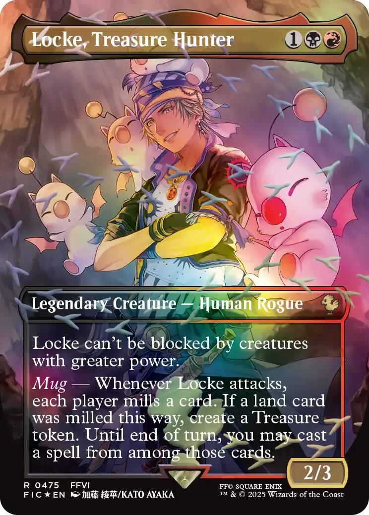 Locke, Treasure Hunter (Borderless) (Chocobo Track Foil) [FINAL FANTASY Commander] | Exor Games Summserside