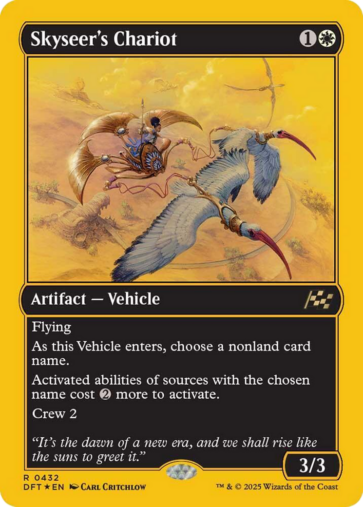 Skyseer's Chariot (First-Place Foil) [Aetherdrift] | Exor Games Summserside