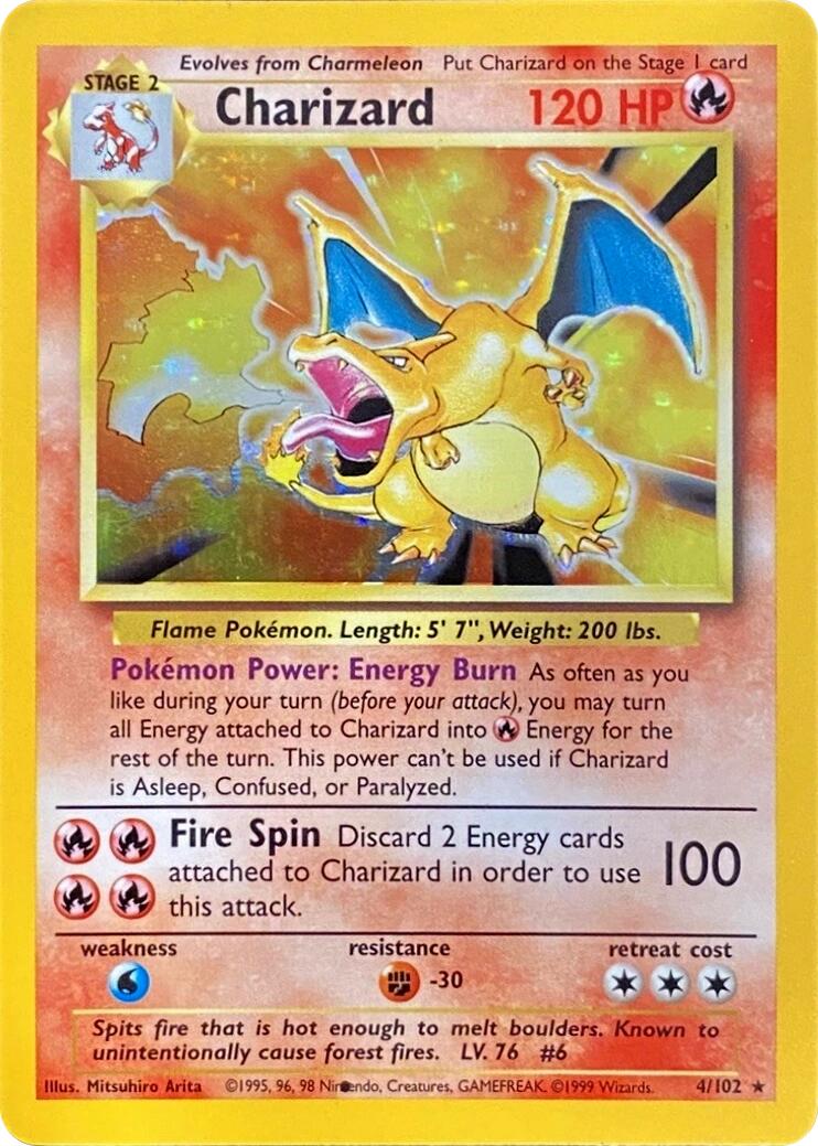 Charizard (004/102) (Black Dot Error) [Base Set 2] | Exor Games Summserside
