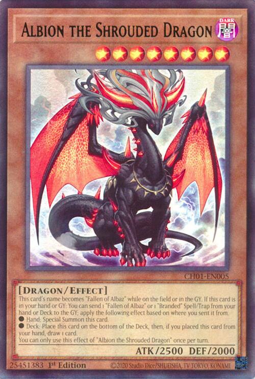 Albion the Shrouded Dragon [CH01-EN005] Ultra Rare | Exor Games Summserside