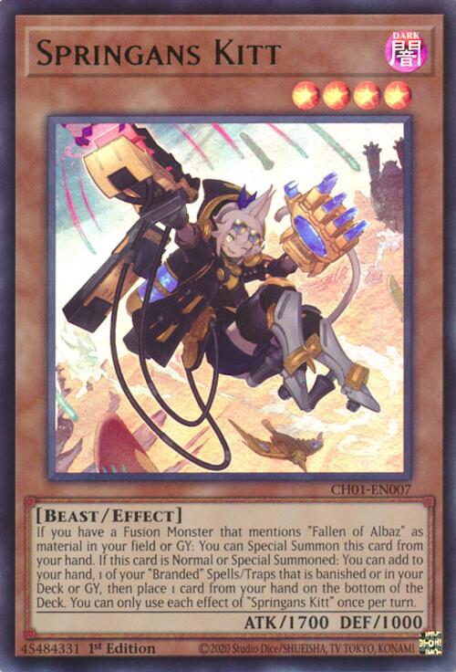 Springans Kitt [CH01-EN007] Ultra Rare | Exor Games Summserside