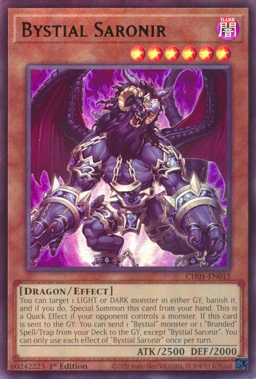 Bystial Saronir [CH01-EN012] Ultra Rare | Exor Games Summserside