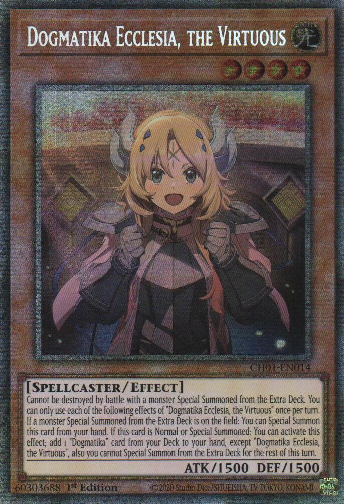 Dogmatika Ecclesia, the Virtuous (Starlight Rare) [CH01-EN014] Starlight Rare | Exor Games Summserside