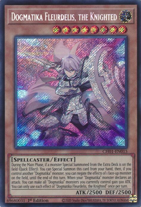 Dogmatika Fleurdelis, the Knighted (Secret Rare) [CH01-EN015] Secret Rare | Exor Games Summserside