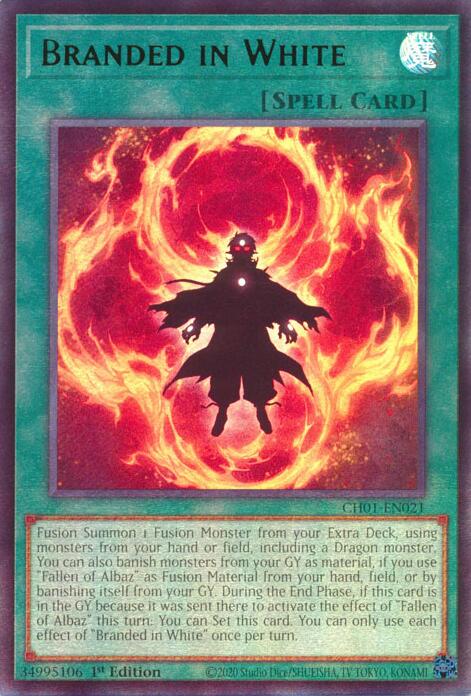 Branded in White [CH01-EN021] Ultra Rare | Exor Games Summserside