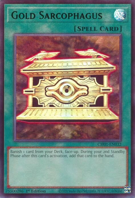 Gold Sarcophagus [CH01-EN032] Ultra Rare | Exor Games Summserside