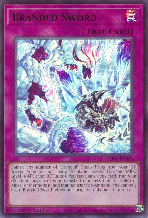 Branded Sword [CH01-EN036] Ultra Rare | Exor Games Summserside