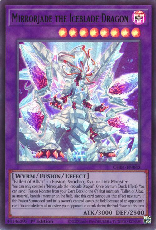 Mirrorjade the Iceblade Dragon [CH01-EN042] Ultra Rare | Exor Games Summserside