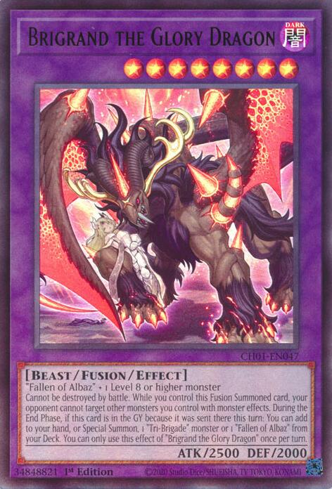 Brigrand the Glory Dragon [CH01-EN047] Ultra Rare | Exor Games Summserside
