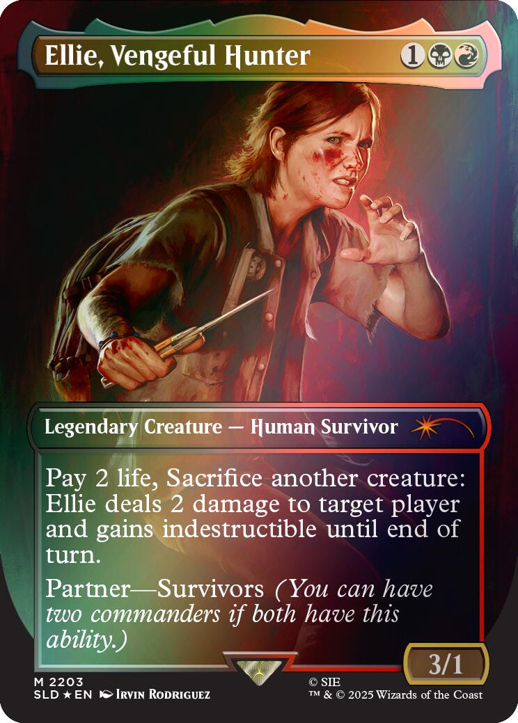 Ellie, Vengeful Hunter (Rainbow Foil) [Secret Lair Drop Series] | Exor Games Summserside