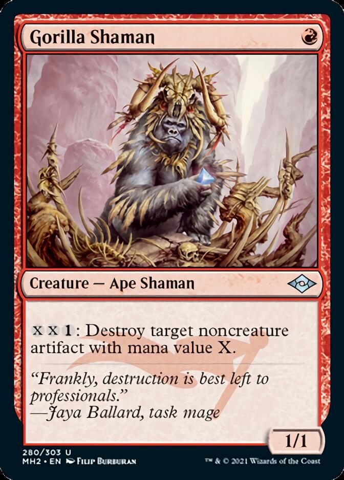 Gorilla Shaman (Foil Etched) [Modern Horizons 2] | Exor Games Summserside