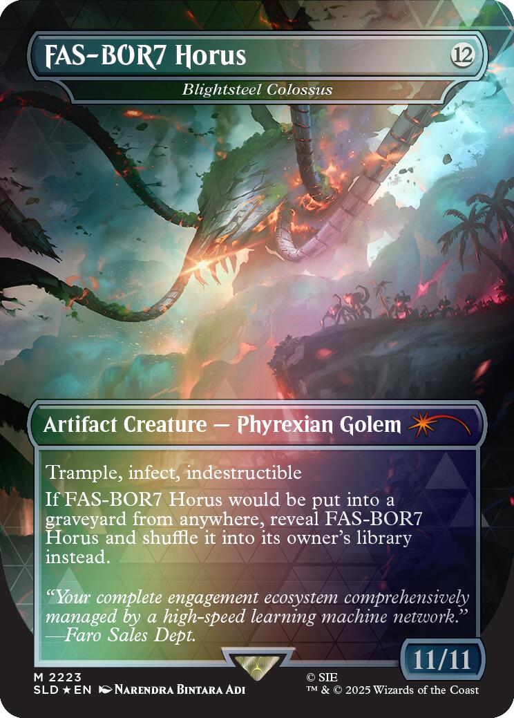 FAS-BOR7 Horus - Blightsteel Colossus (Rainbow Foil) [Secret Lair Drop Series] | Exor Games Summserside