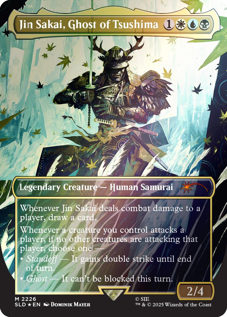 Jin Sakai, Ghost of Tsushima (Rainbow Foil) [Secret Lair Drop Series] | Exor Games Summserside