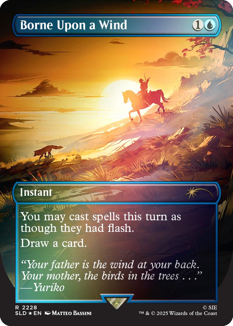 Borne Upon a Wind (Rainbow Foil) [Secret Lair Drop Series] | Exor Games Summserside