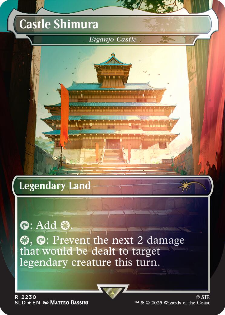 Castle Shimura - Eiganjo Castle (Rainbow Foil) [Secret Lair Drop Series] | Exor Games Summserside