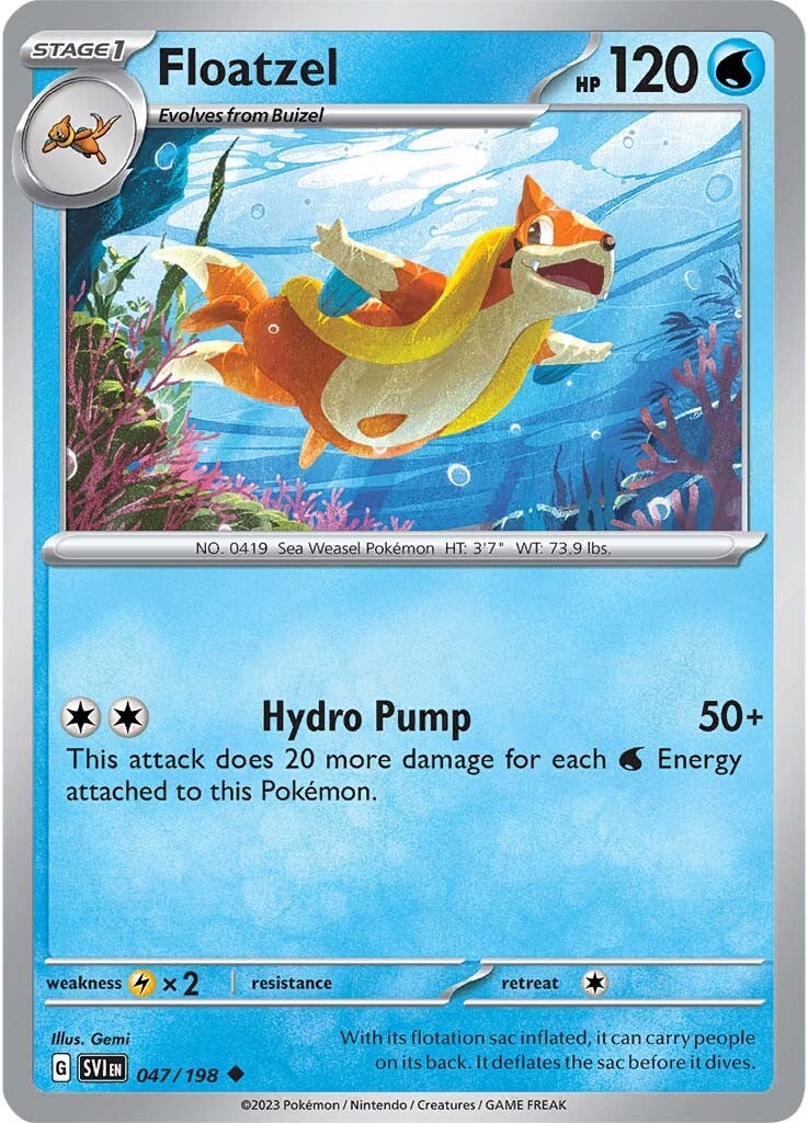 Floatzel (047/198) [Scarlet & Violet: Base Set] | Exor Games Summserside