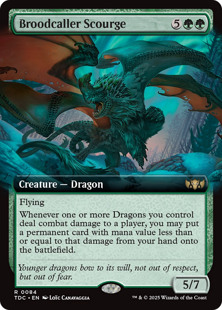 Broodcaller Scourge (Extended Art) [Tarkir: Dragonstorm Commander] | Exor Games Summserside