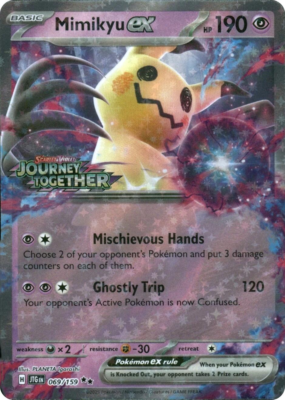 Mimikyu ex (069/159) (Journey Together Stamped) [Miscellaneous Cards] | Exor Games Summserside