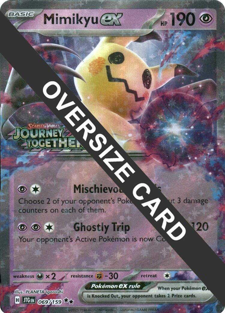 Mimikyu ex (069/159) (Journey Together Stamped) (Jumbo Card) [Miscellaneous Cards] | Exor Games Summserside