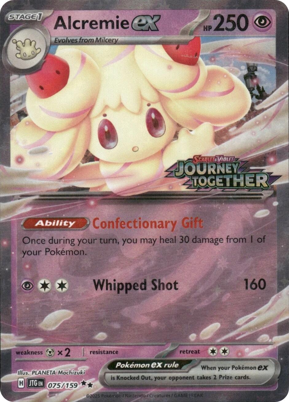 Alcremie ex (075/159) (Journey Together Stamped) [Miscellaneous Cards] | Exor Games Summserside