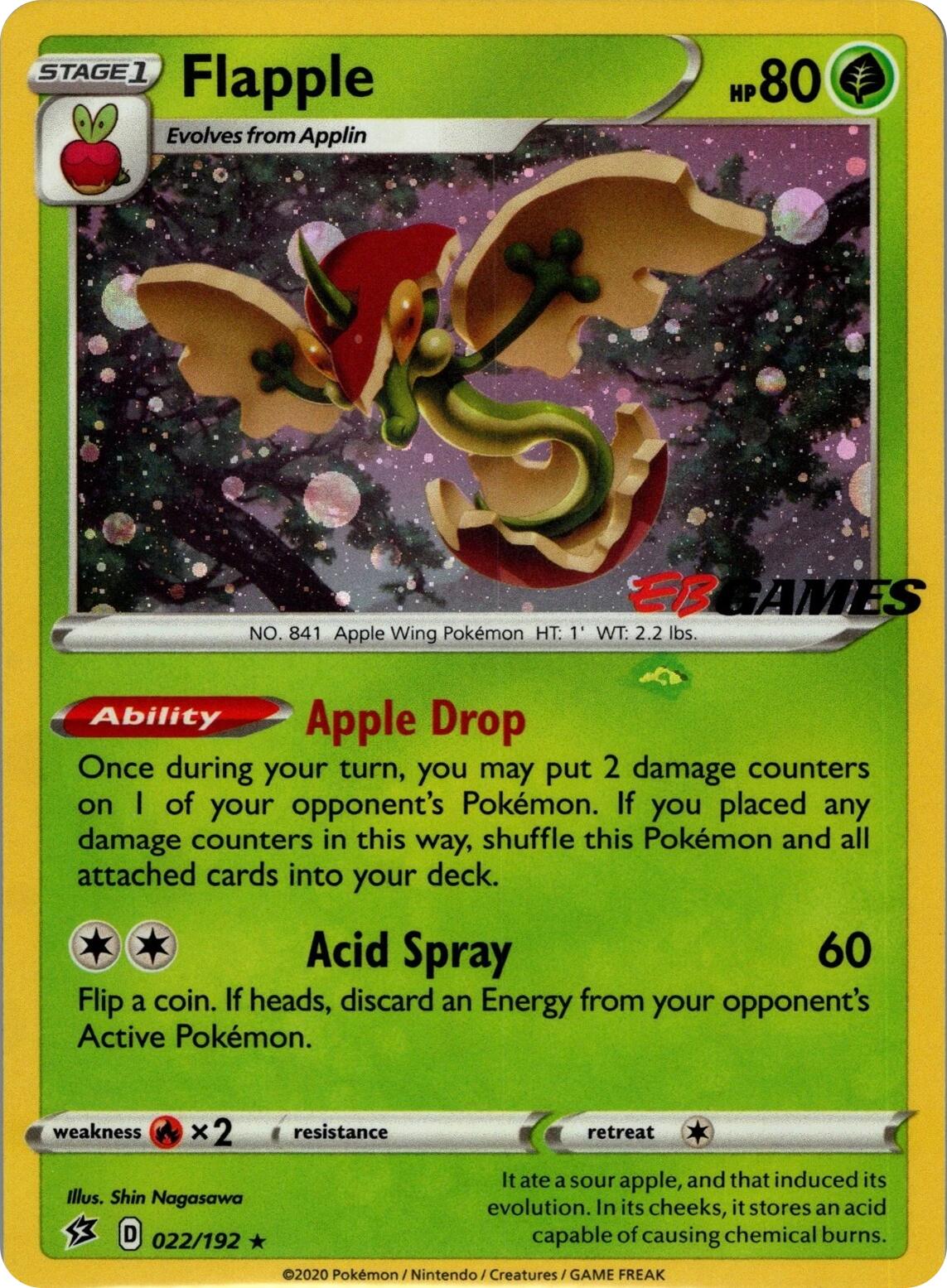 Flapple (022/192) (EB Games Exclusive APAC) [Miscellaneous Cards] | Exor Games Summserside