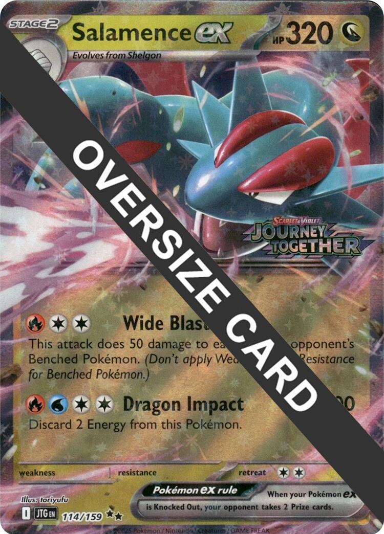 Salamence ex (114/159) (Jumbo Card) [Scarlet & Violet: Journey Together] | Exor Games Summserside