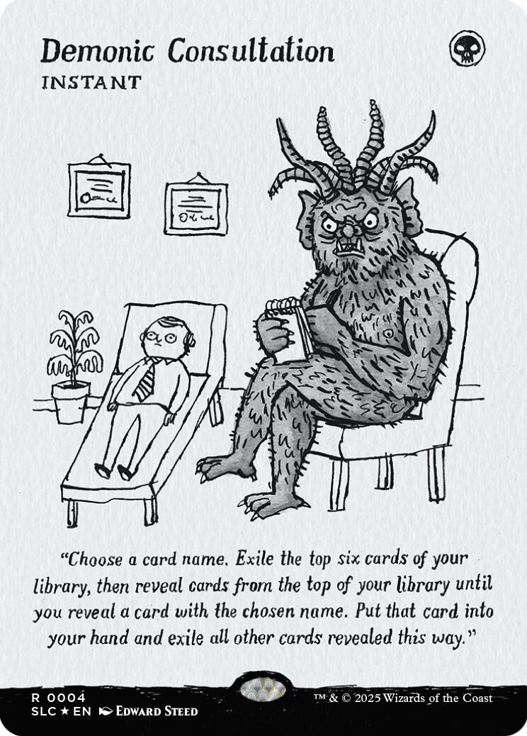Demonic Consultation (Halo Foil) [Secret Lair Countdown Kit] | Exor Games Summserside