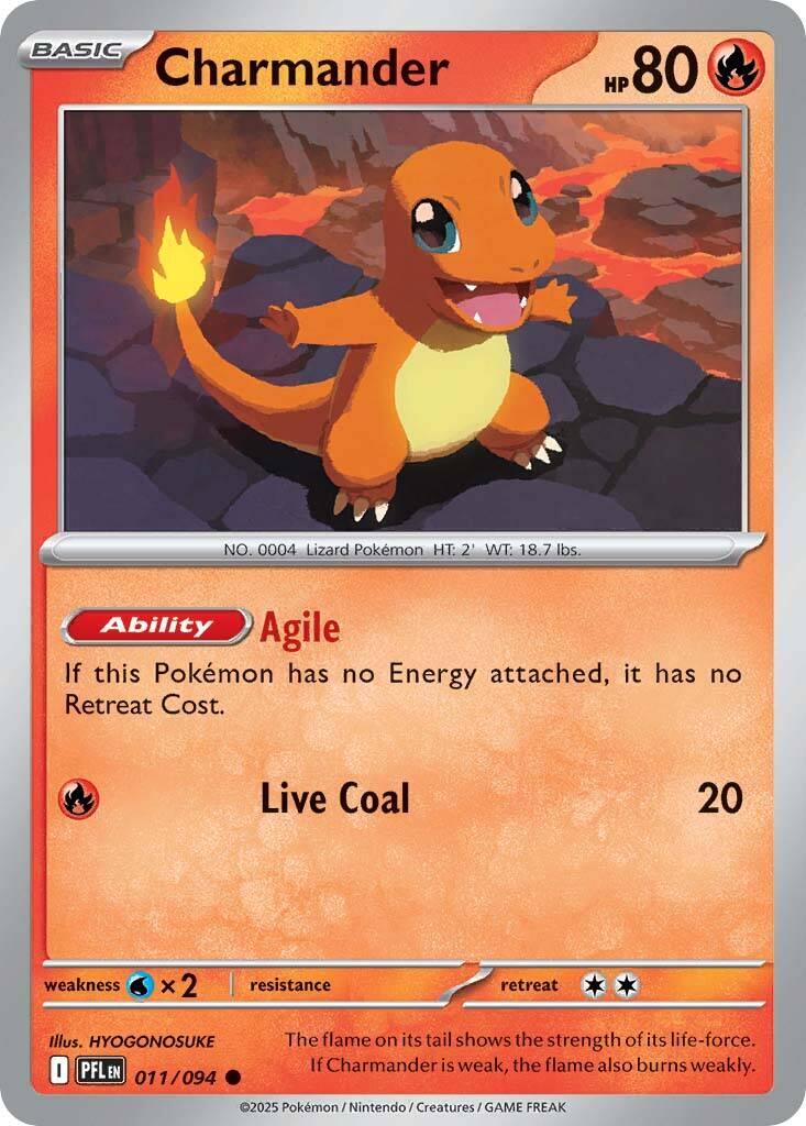 Charmander (011/094) [Mega Evolution: Phantasmal Flames] | Exor Games Summserside