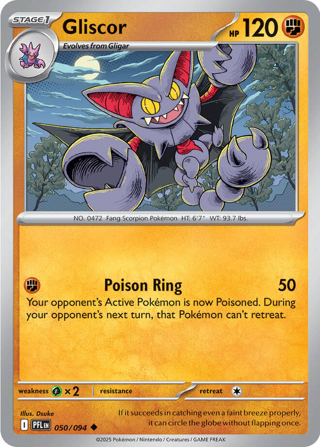 Gliscor (050/094) [Mega Evolution: Phantasmal Flames] | Exor Games Summserside