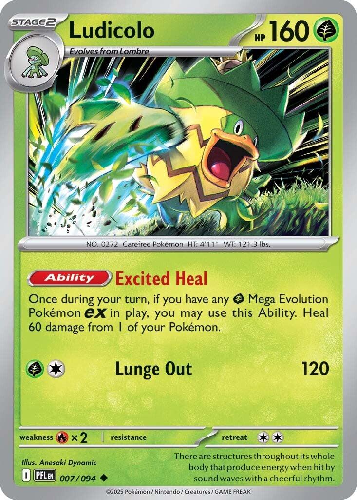 Ludicolo (007/094) [Mega Evolution: Phantasmal Flames] | Exor Games Summserside
