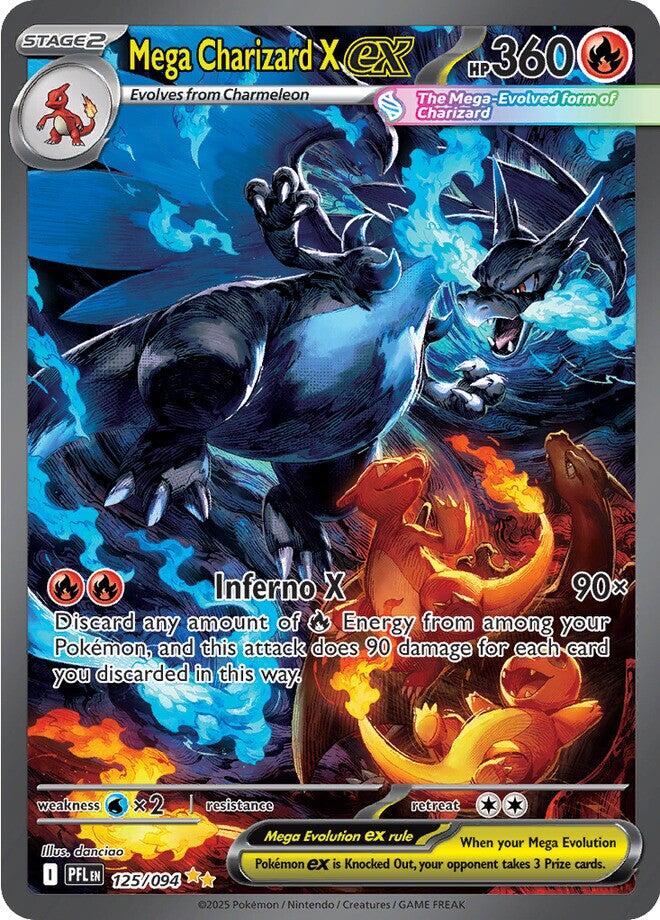 Mega Charizard X ex (125/094) [Mega Evolution: Phantasmal Flames] | Exor Games Summserside