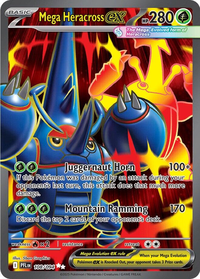 Mega Heracross ex (108/094) [Mega Evolution: Phantasmal Flames] | Exor Games Summserside