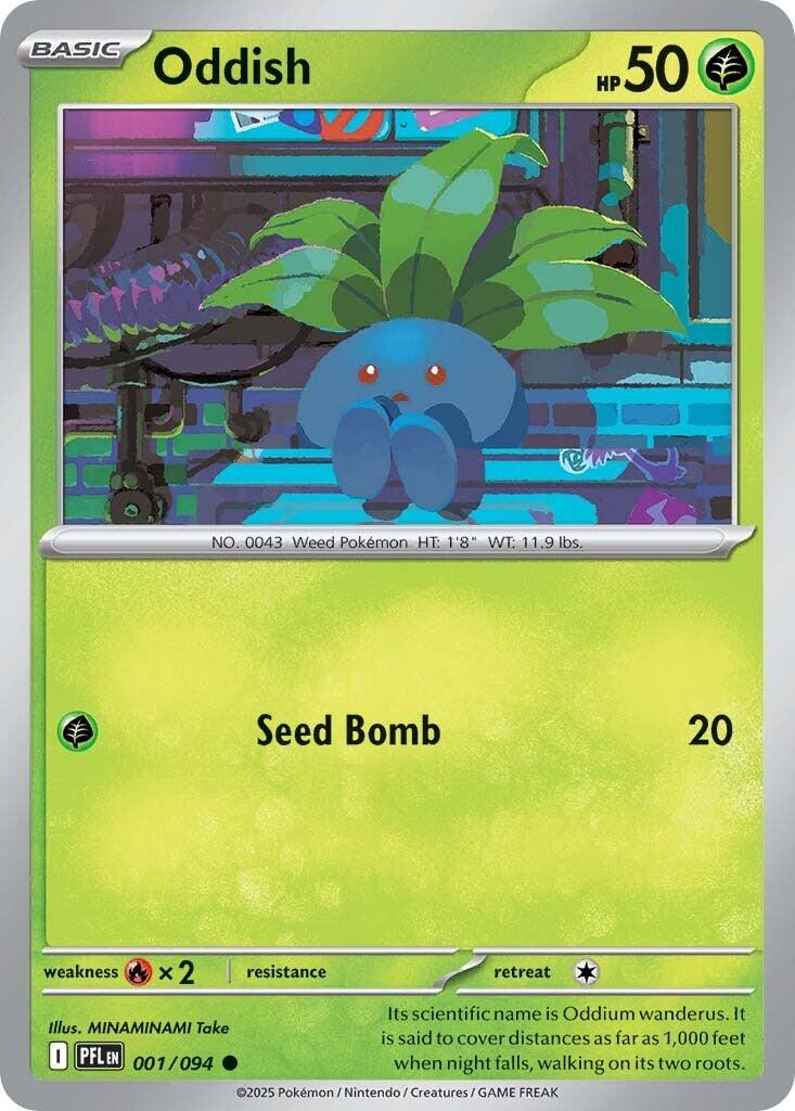 Oddish (001/094) [Mega Evolution: Phantasmal Flames] | Exor Games Summserside