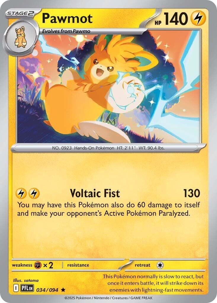 Pawmot (034/094) [Mega Evolution: Phantasmal Flames] | Exor Games Summserside