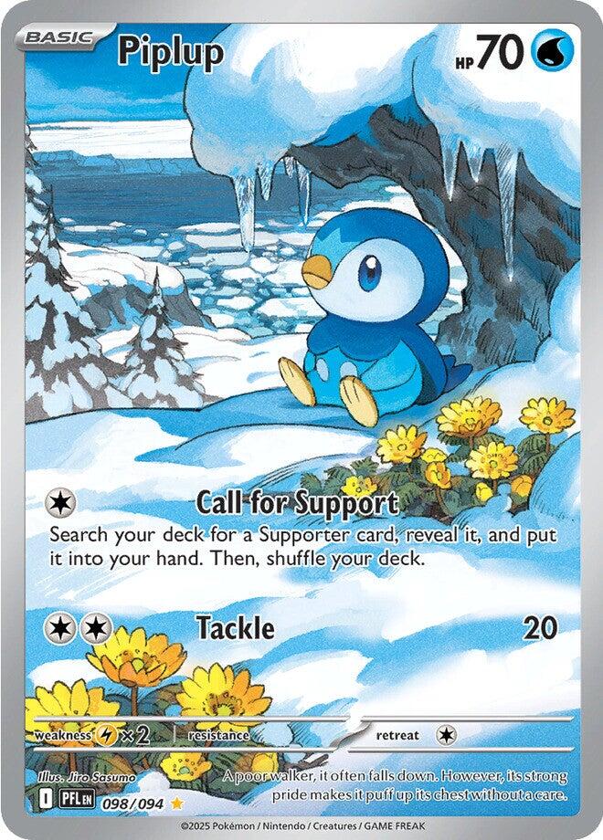 Piplup (098/094) [Mega Evolution: Phantasmal Flames] | Exor Games Summserside