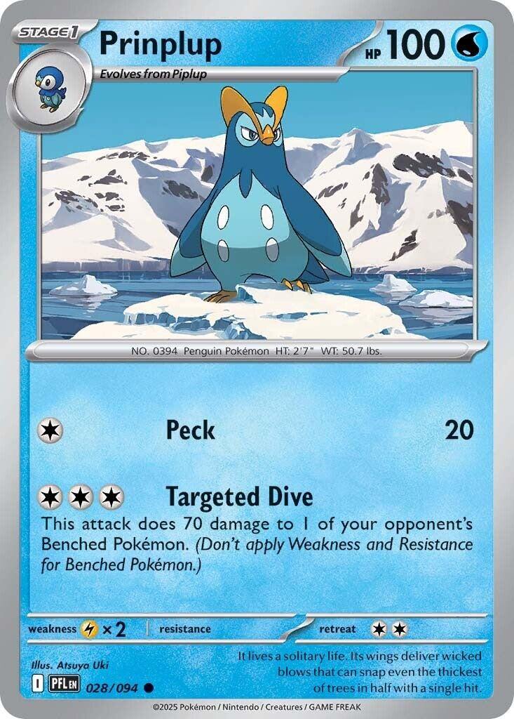 Prinplup (028/094) [Mega Evolution: Phantasmal Flames] | Exor Games Summserside
