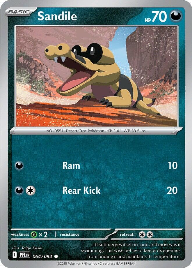 Sandile (064/094) [Mega Evolution: Phantasmal Flames] | Exor Games Summserside