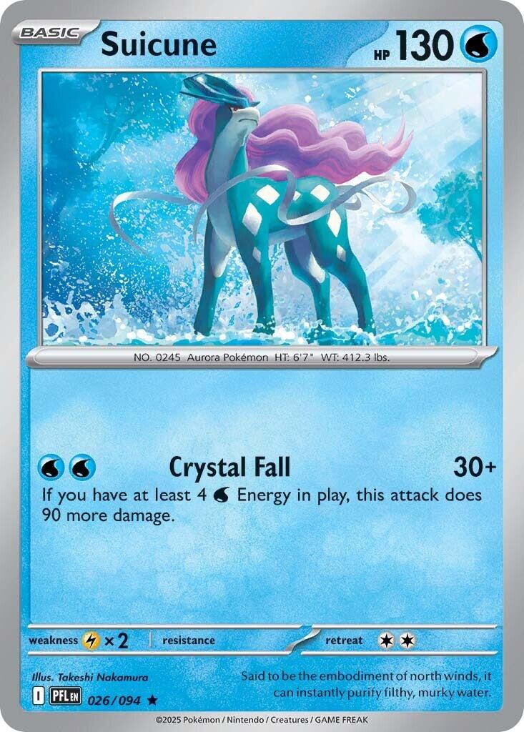 Suicune (026/094) [Mega Evolution: Phantasmal Flames] | Exor Games Summserside