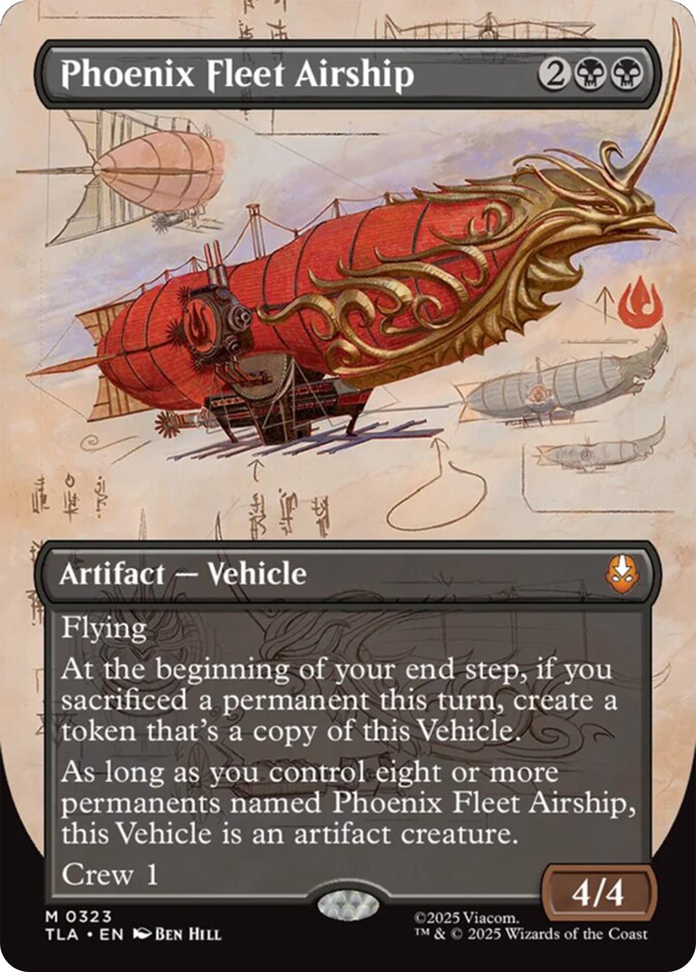 Phoenix Fleet Airship (Borderless) [Avatar: The Last Airbender] | Exor Games Summserside