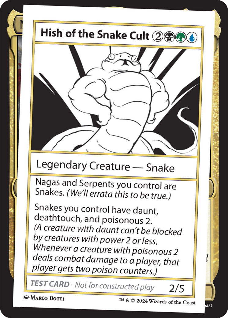 Hish of the Snake Cult [Mystery Booster 2 Playtest Cards] | Exor Games Summserside