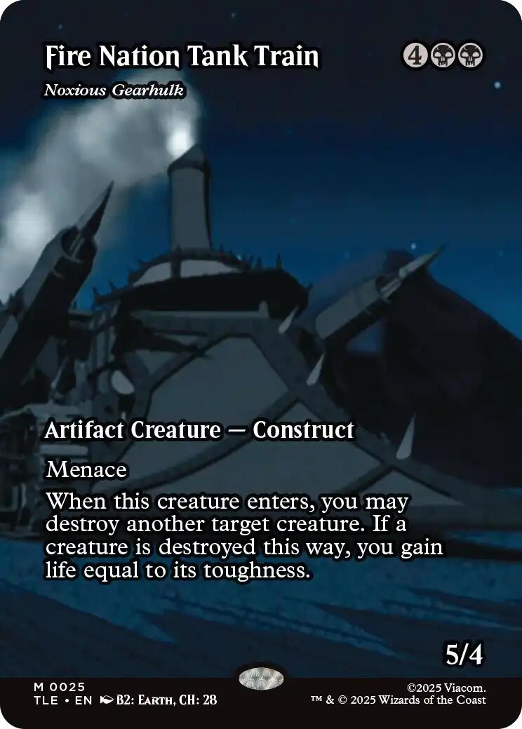 Fire Nation Tank Train - Noxious Gearhulk (Borderless) [Avatar: The Last Airbender: Eternal-Legal] | Exor Games Summserside