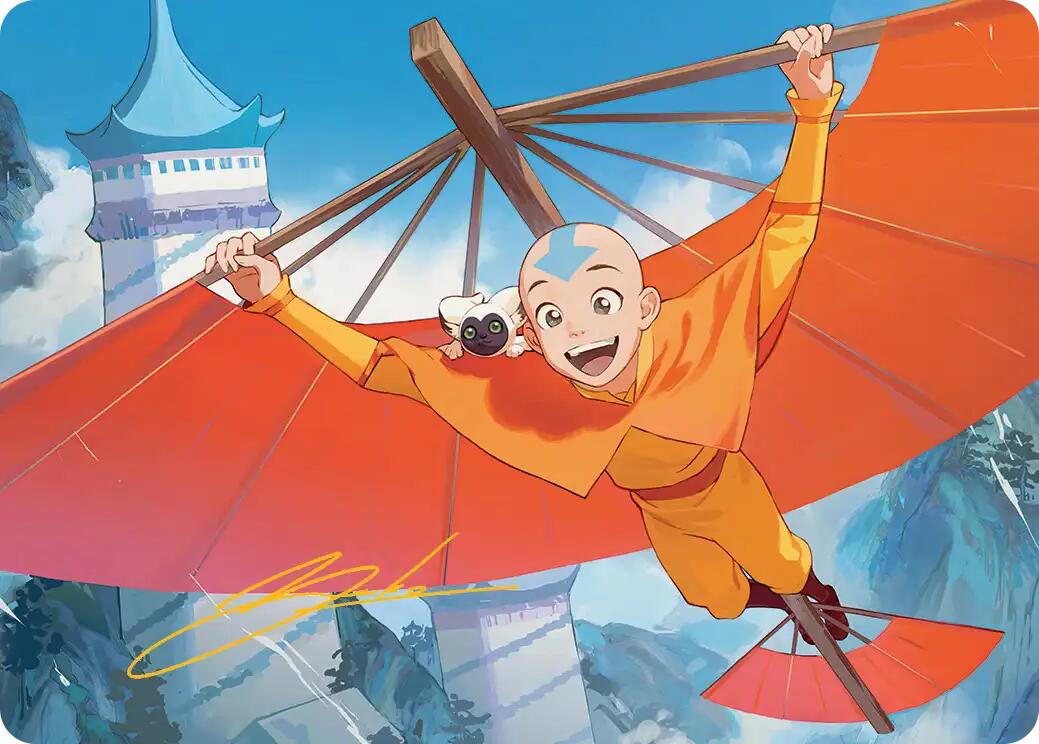 Aang, the Last Airbender Art Card (Gold-Stamped Signature) [Avatar: The Last Airbender Art Series] | Exor Games Summserside