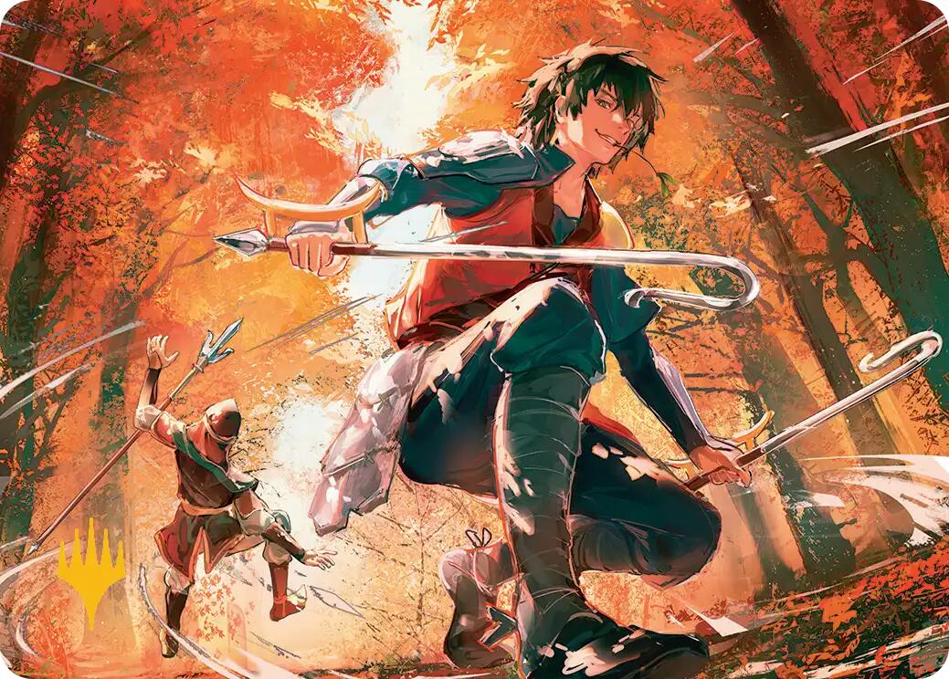 Jet, Rebel Leader Art Card (Gold-Stamped Planeswalker Symbol) [Avatar: The Last Airbender Art Series] | Exor Games Summserside