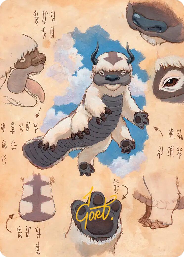 Appa, Steadfast Guardian Art Card (Gold-Stamped Signature) [Avatar: The Last Airbender Art Series] | Exor Games Summserside