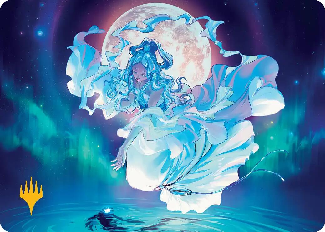 Yue, the Moon Spirit Art Card (Gold-Stamped Planeswalker Symbol) [Avatar: The Last Airbender Art Series] | Exor Games Summserside