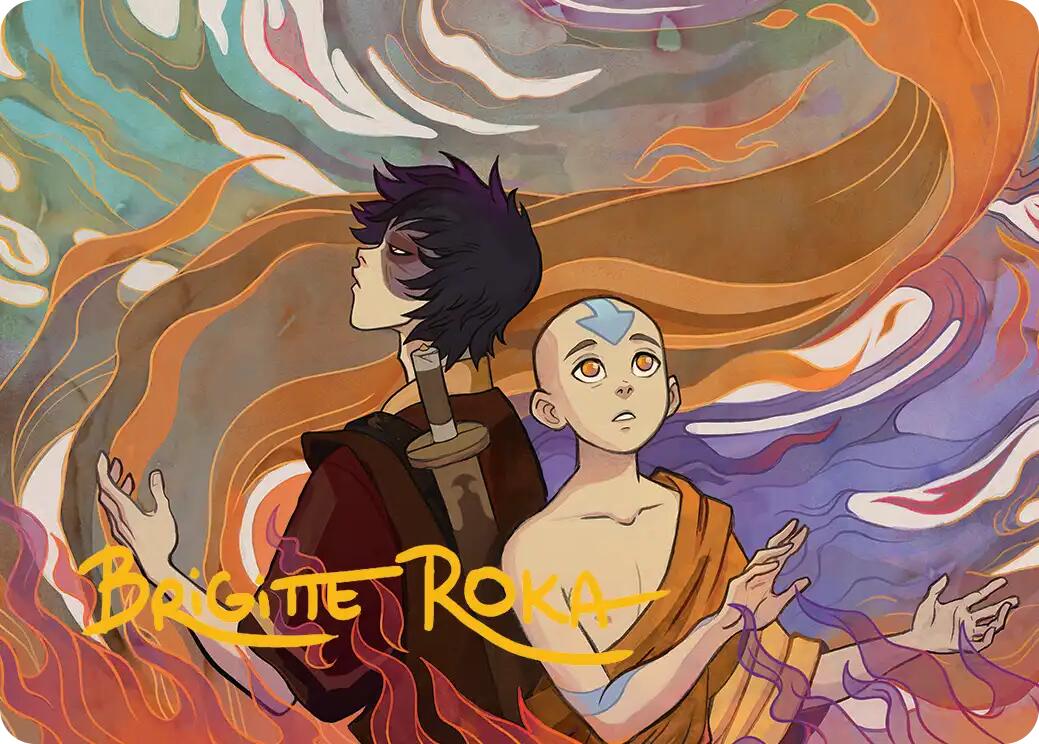 Fated Firepower Art Card (Gold-Stamped Signature) [Avatar: The Last Airbender Art Series] | Exor Games Summserside