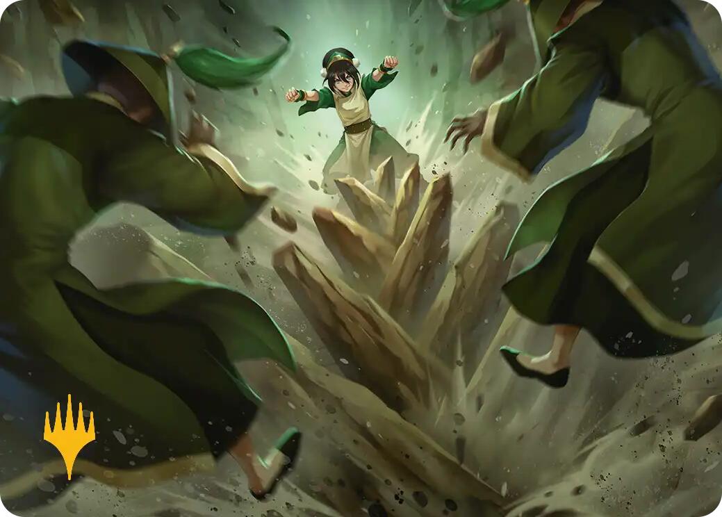 Rockalanche Art Card (Gold-Stamped Planeswalker Symbol) [Avatar: The Last Airbender Art Series] | Exor Games Summserside